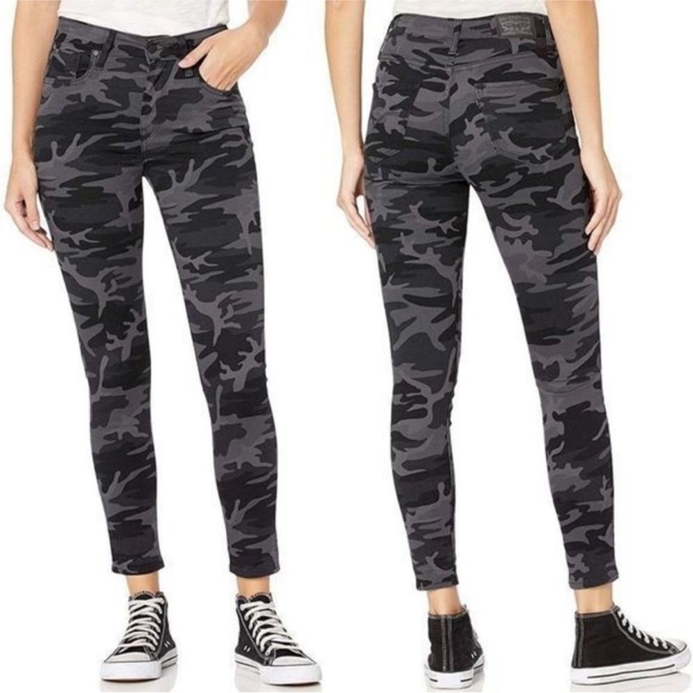 Levi’s High Rise Skinny Ankle Camo Jeans